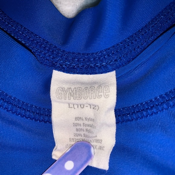 Girls Kids Gymboree Long Sleeve Rash Guard Swimsuit Top UPF 50 Sz L 10/12 - Picture 4 of 9